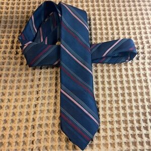 Sears‎ | Vintage Blue Stripe Silk Blend Neck Tie Men’s